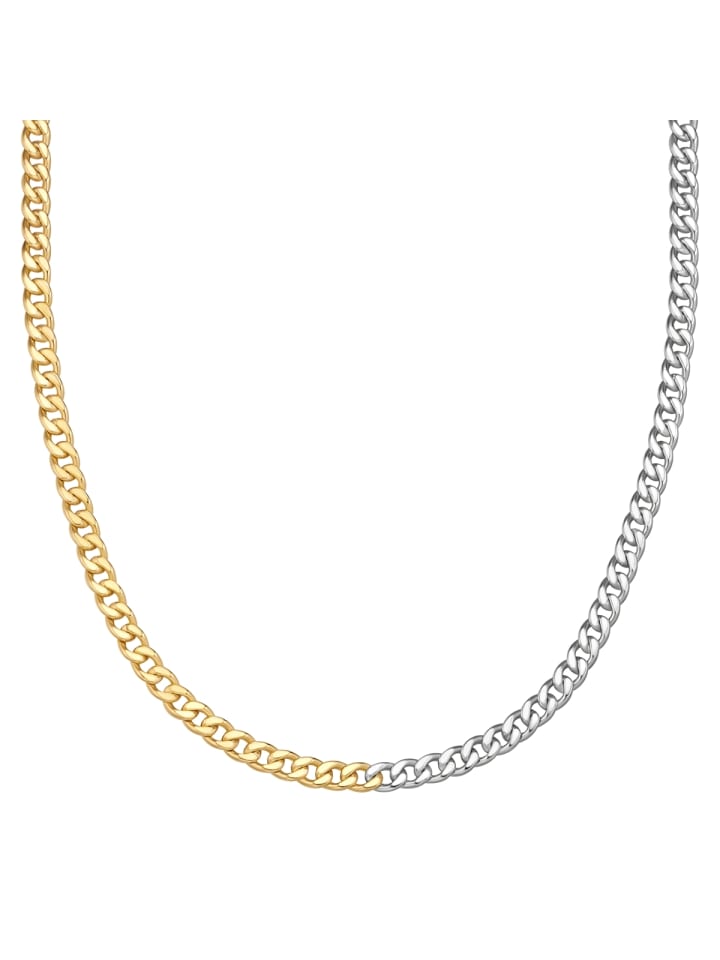 Kette aus Sterling Silber in bicolor
