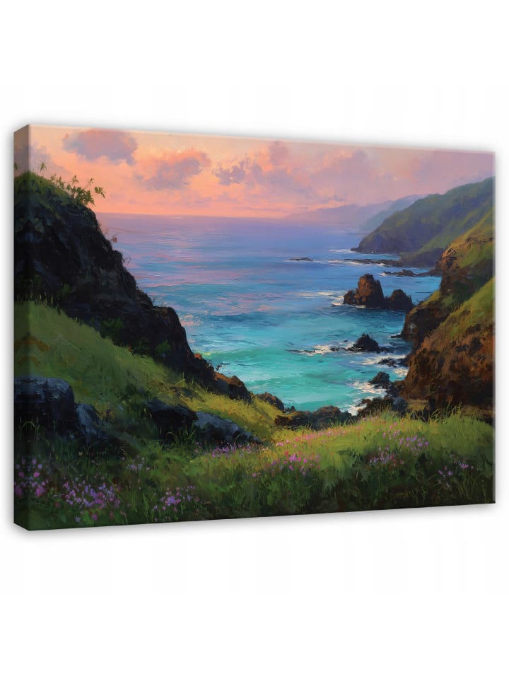 Leinwandbild Landschaft in Bunt
