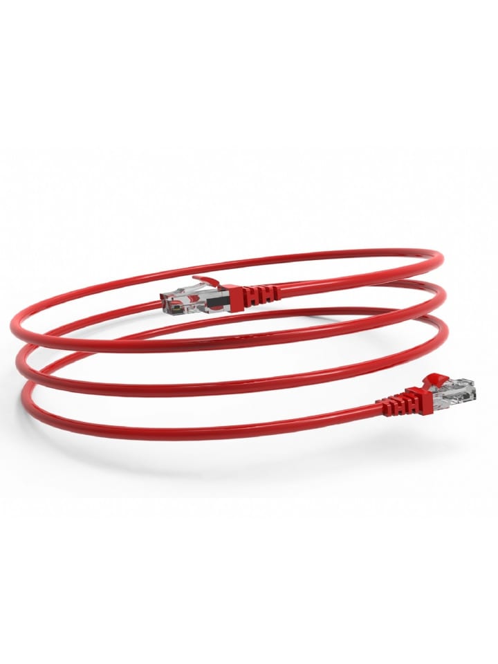Inca ICAT6-01TK RJ45 Cat6 UTP Netzwerkkabel Ethernetkabel in Rot