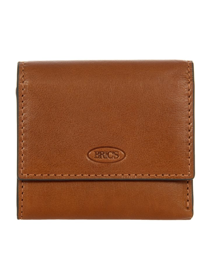 Volterra Geldbörse RFID Schutz Leder 11 cm tobacco