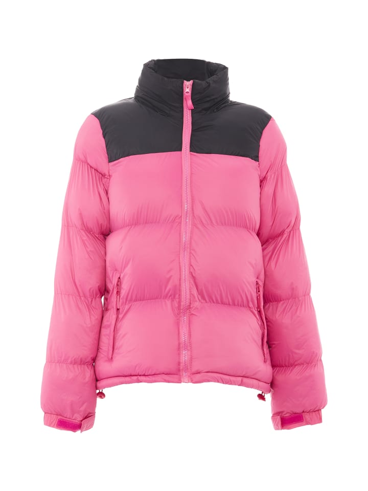Women Wattierte Steppjacke in Rosa Schwarz