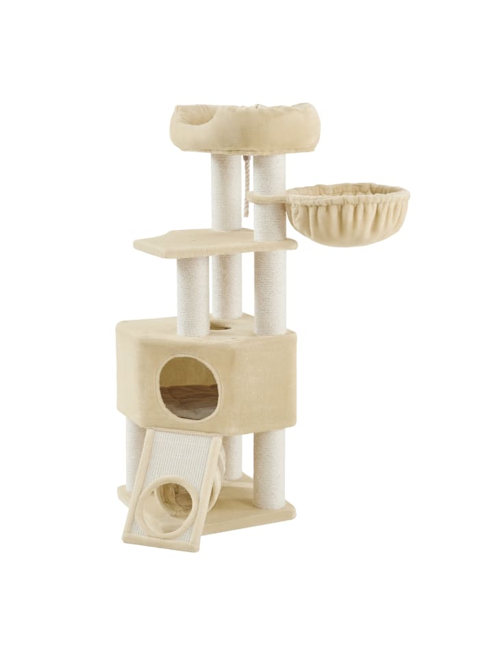 Katzenbaum Clawfy in Beige - (B)50 x (H)141 x (T)50 cm