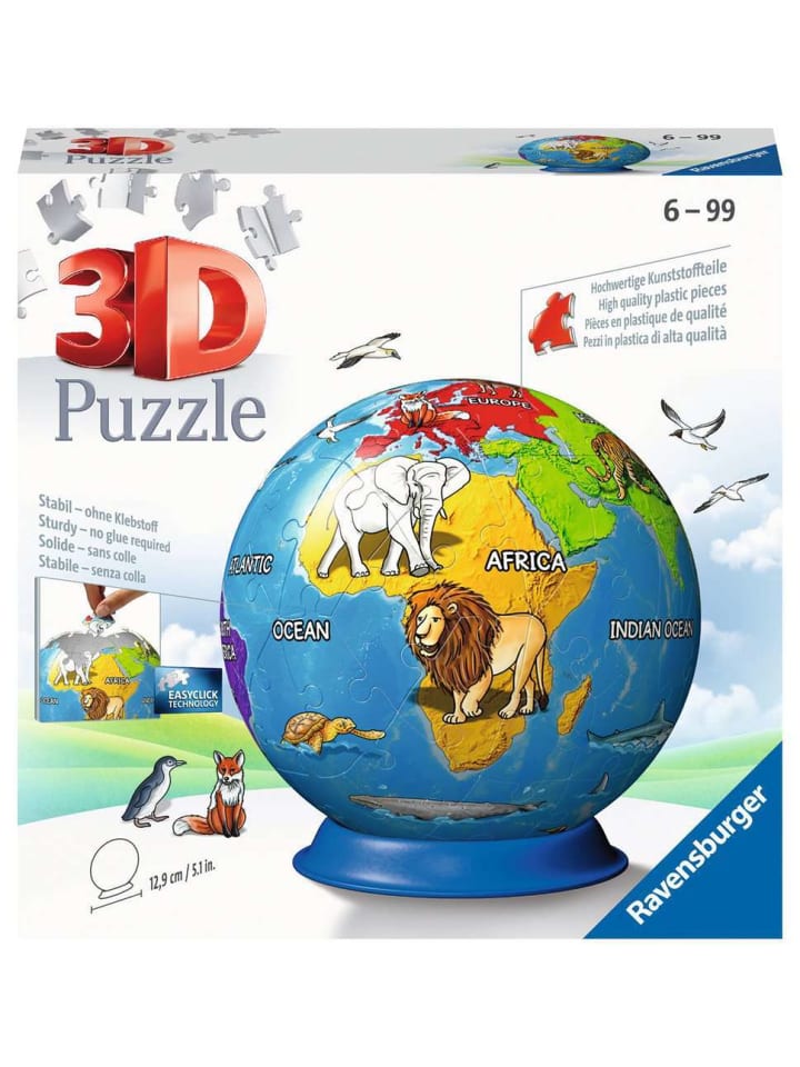 Ravensburger Puzzle 72 Teile Konstruktionsspiel Puzzle-Ball Kindererde in bunt