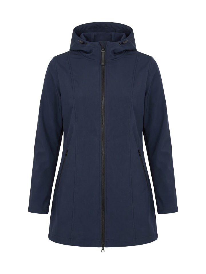 Softshelljacke in dunkles marine