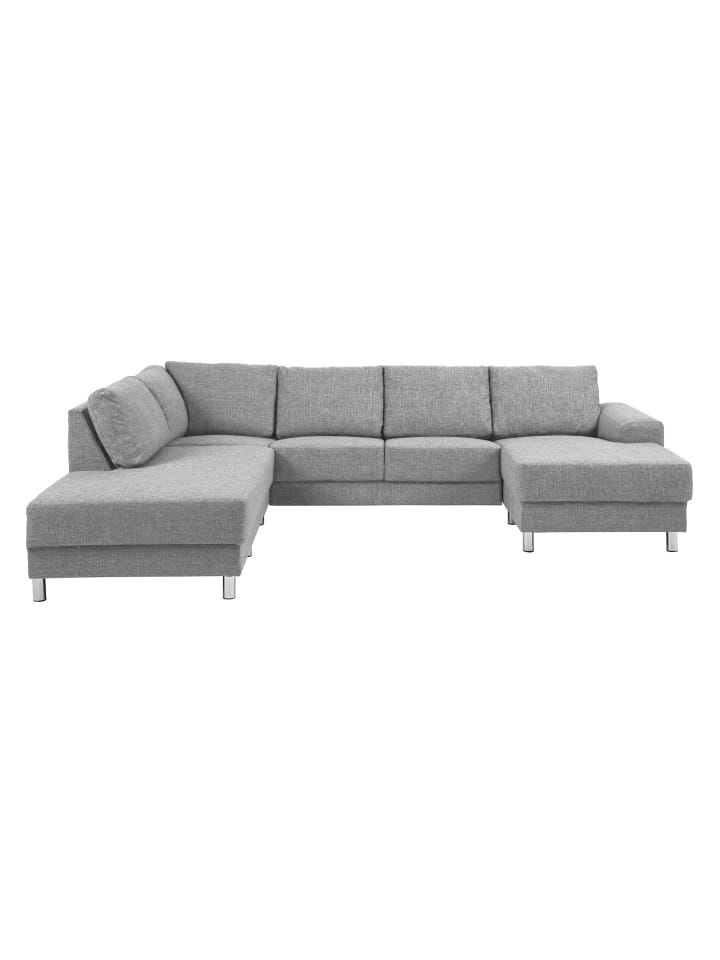 Ecksofa Calverton Grau 287 x 221 cm