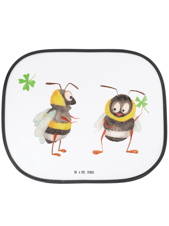 Sonnenschutz Pkw Bienen Paar ohne Spruch in Weiß
