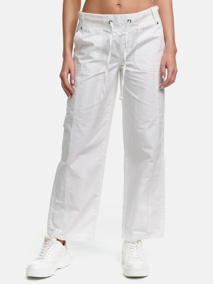 Stoffhose "F601" - Regular Fit - in Weiß
