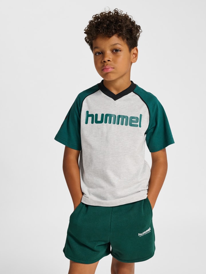 T-Shirt Raglanärmel Hmljr Reg Jungen in LIGHT GREY MELANGE
