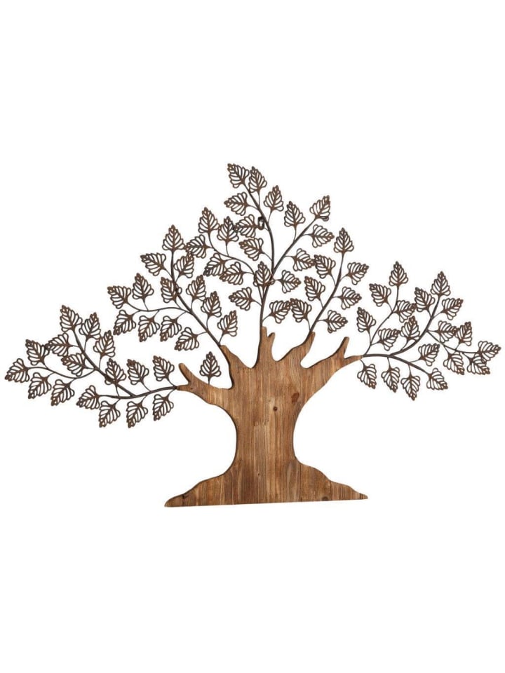 Wanddekoration "Deko-Baum" in braun