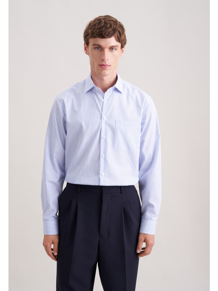 Business Hemd Regular in Mittelblau