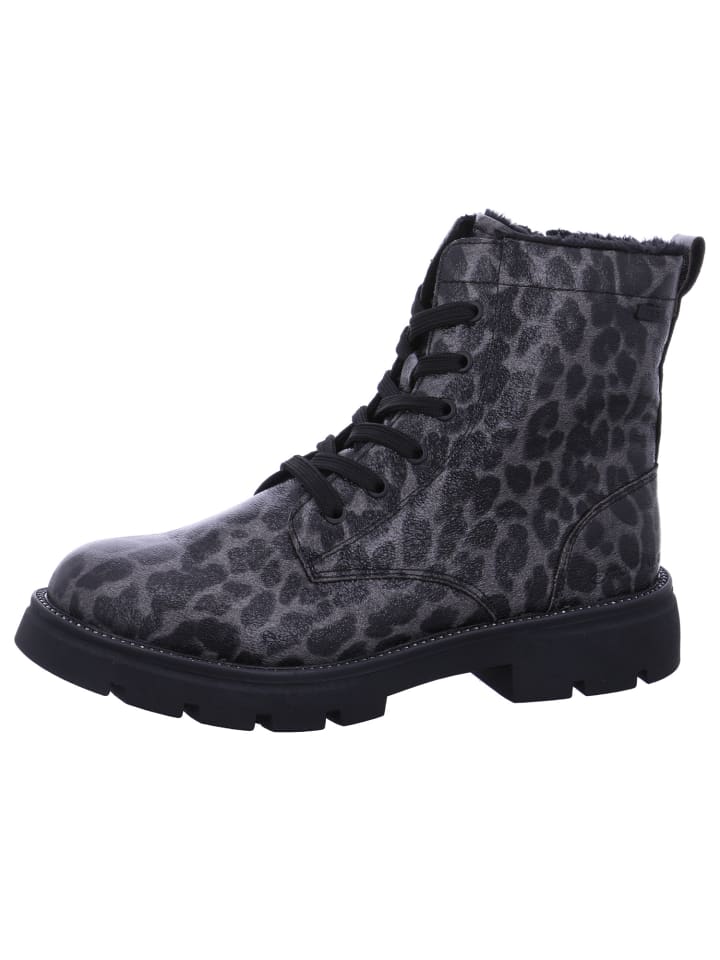 Schnürstiefel in Schwarz