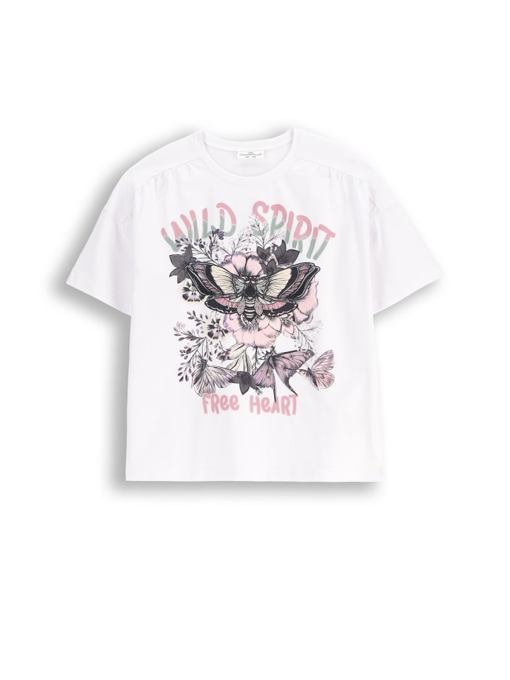 T-Shirt mit kurzen Ärmeln in weiß