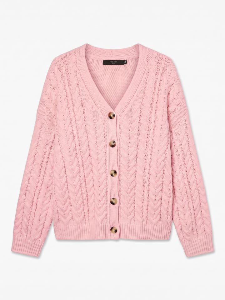 Strickjacke in Rose Shadow