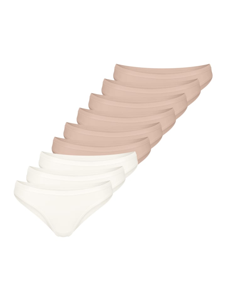 Mini Slip GO Daily Cotton in Beige / weiß