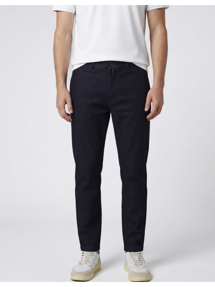 Chino Cabourg in dark blue raw