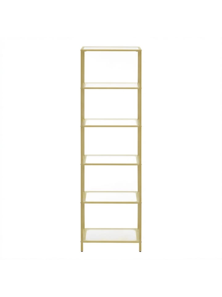 Standregal in Gold - (B)40 x (H)177.3 x (T)30 cm