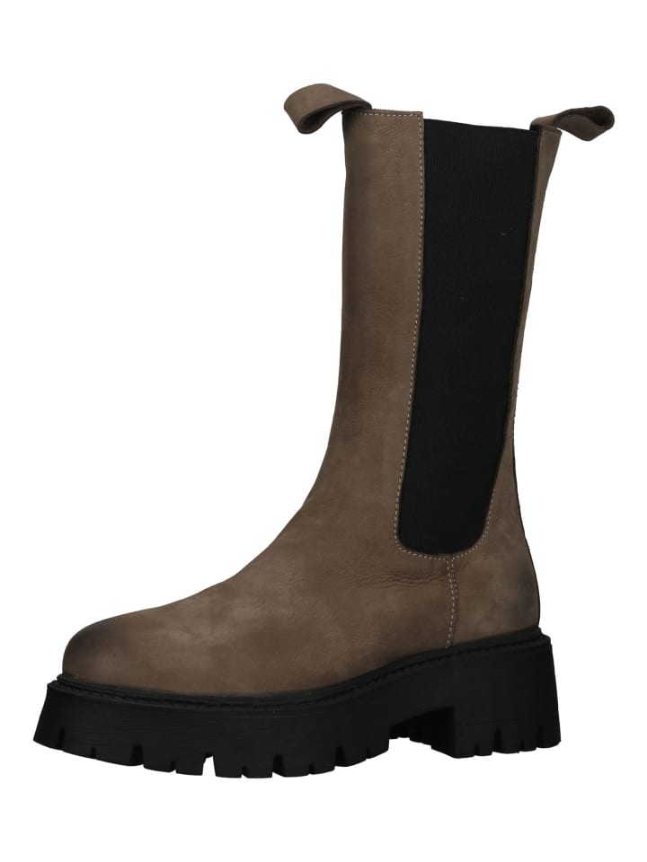 Stiefelette Taupe