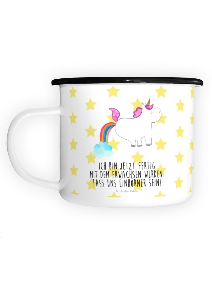 Tasse Einhorn Pupsen mit Spruch in Weiß