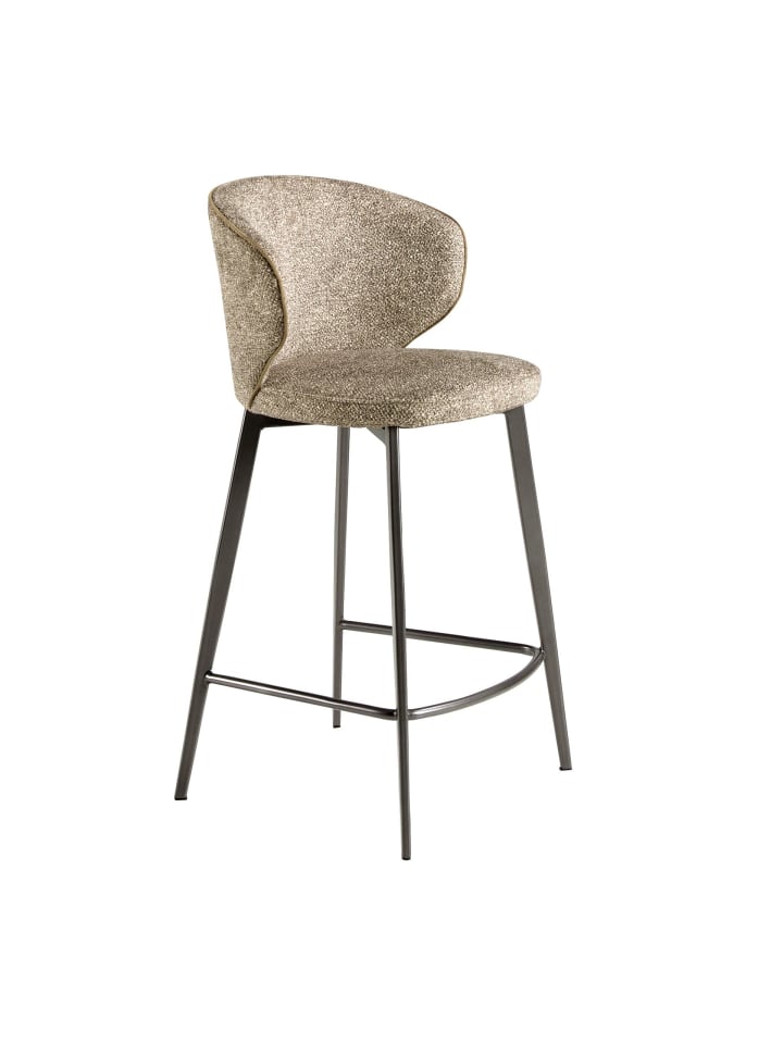 Hocker 4241 in Braun marmoriert/Anthrazitgrau – (B)52 x (H)92 x (T)48 cm