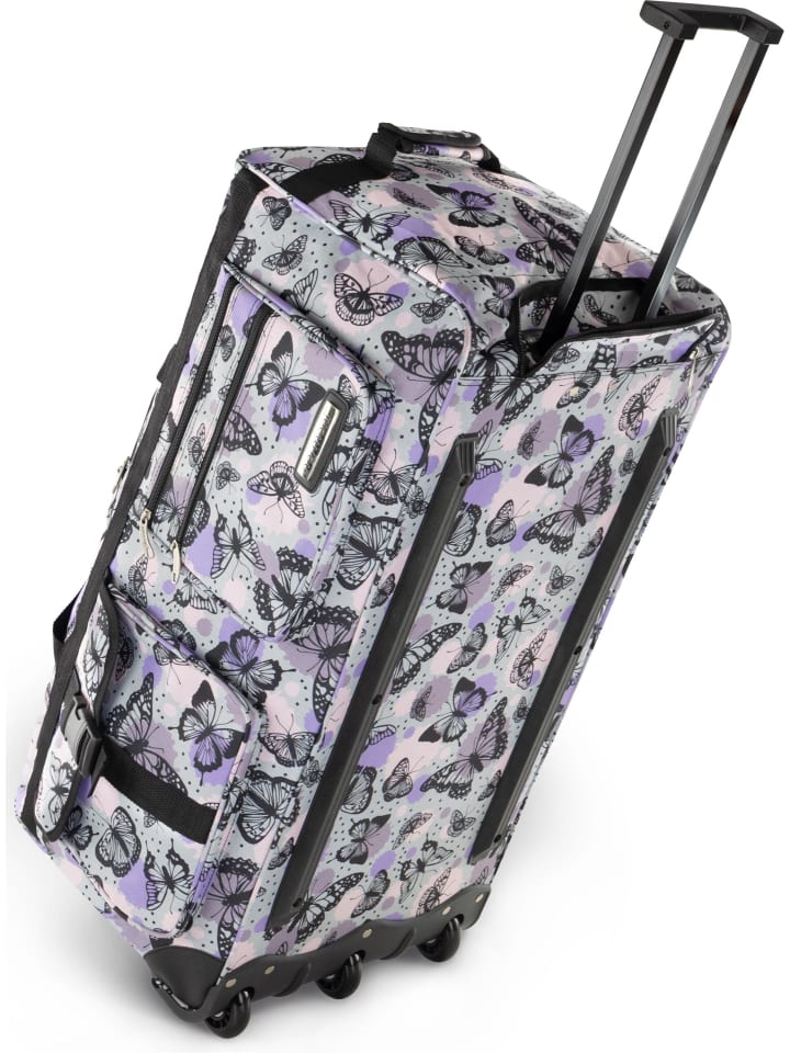Reisetasche mit 2 Rädern Jumbus 100 in Schmetterling