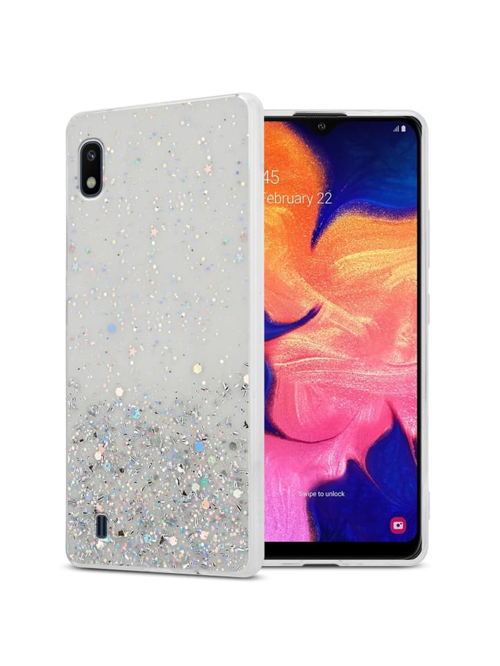 Hülle für Samsung Galaxy A10 / M10 Glitter in Transparent mit Glitter