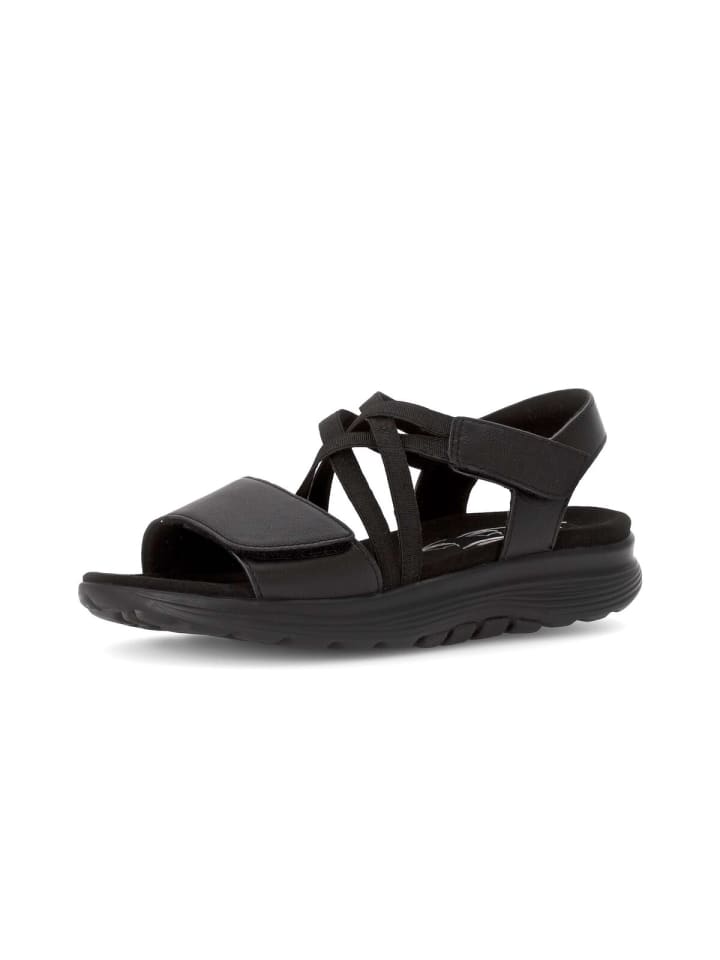 Riemchensandalen in schwarz