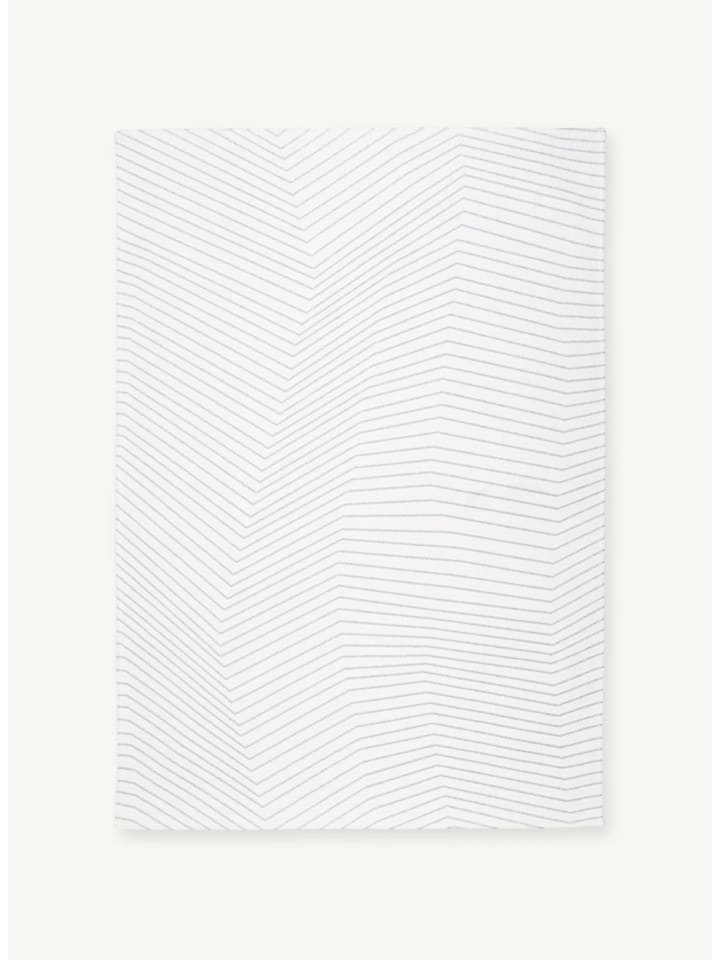 Teppich White Grey in Weiß