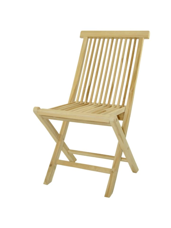 Gartenstuhl Hochlehner Klappstuhl Holz Teak in Braun