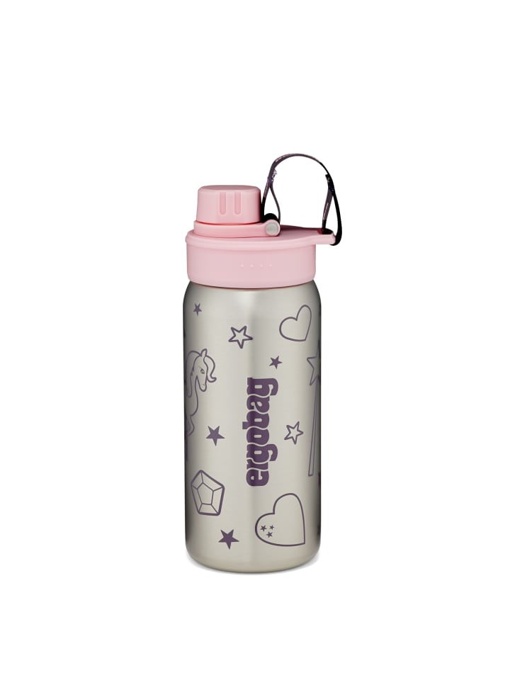 ergobag Edelstahl Trinkflasche Rosa