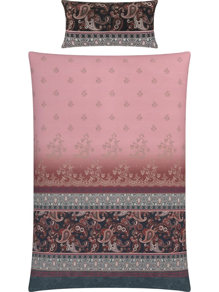 Mako-Satin Bettwäsche in rosa