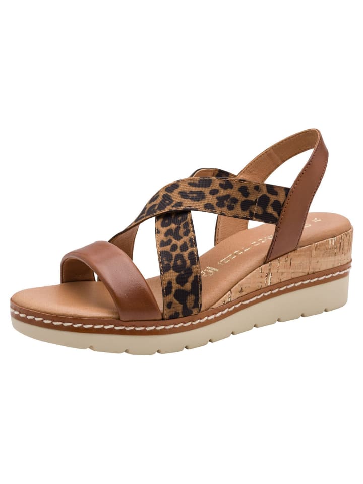 Sandale in COGNAC COMB