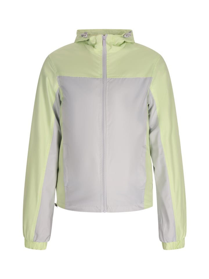 Damen Jacke in Helles Grau Limette