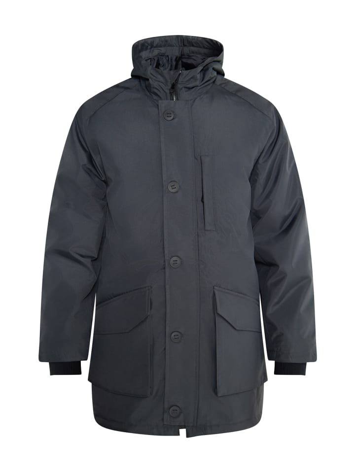 Herren Parka in Holzkohle