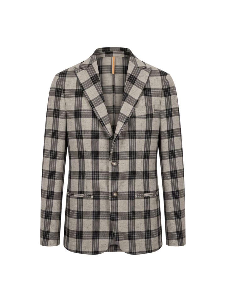 Grau Viskose Herren Jacke