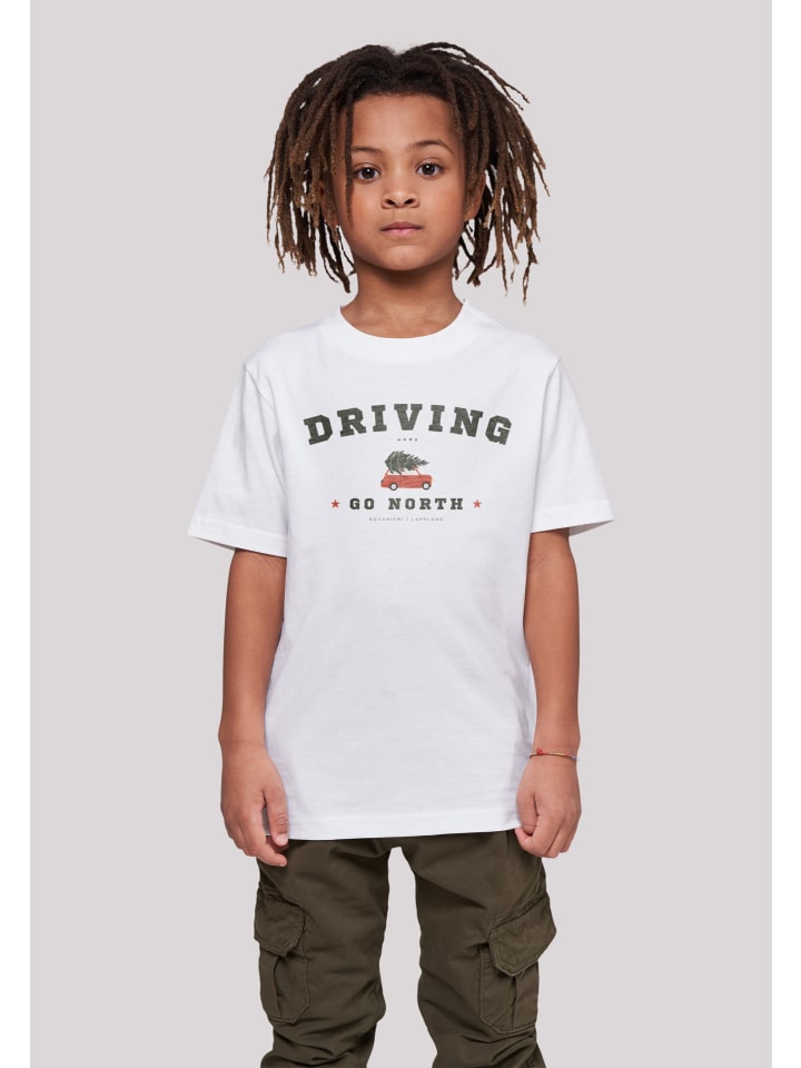 F4NT4STIC T-Shirt Driving Home Weihnachten in weiß günstig kaufen | limango