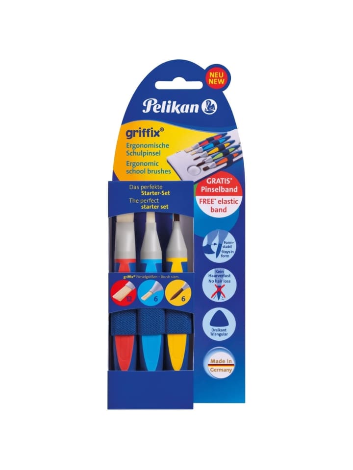 Schulstarter-Set griffix Synthetik Packung mit 3 Stück Trägerkarte