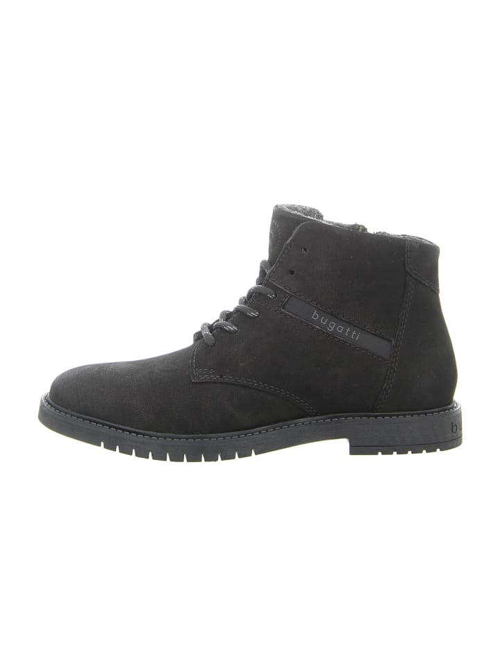 Schnürstiefeletten in Schwarz