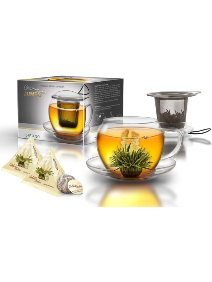 3tlg. Set: 2 ErblühTeelini + Jumbotasse 450ml