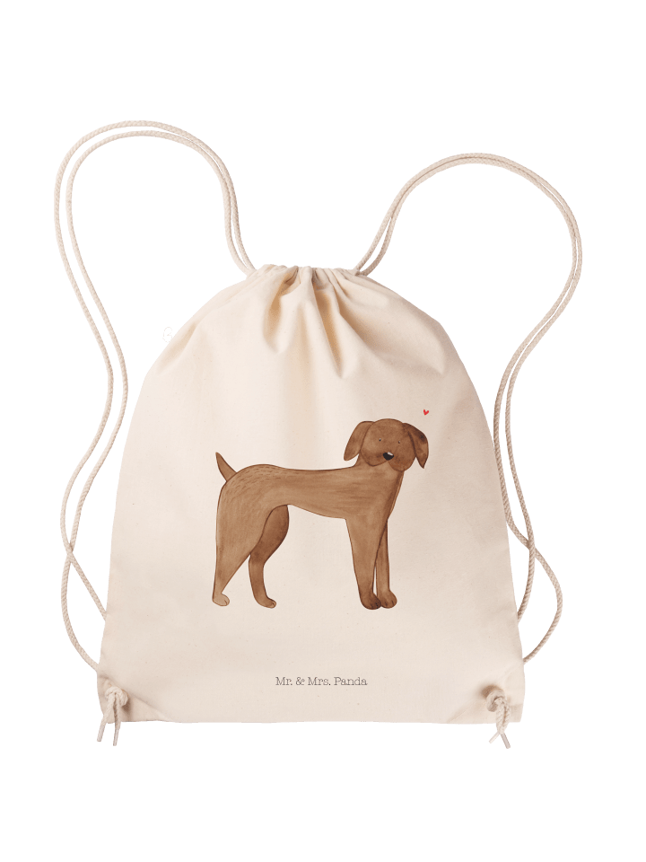 Stoffbeutel Hund Dogge ohne Spruch in Creme