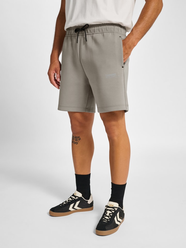 Kurze Hose Reflektierend Logo Hmltech Fußball Erwachsene in ROCK RIDGE