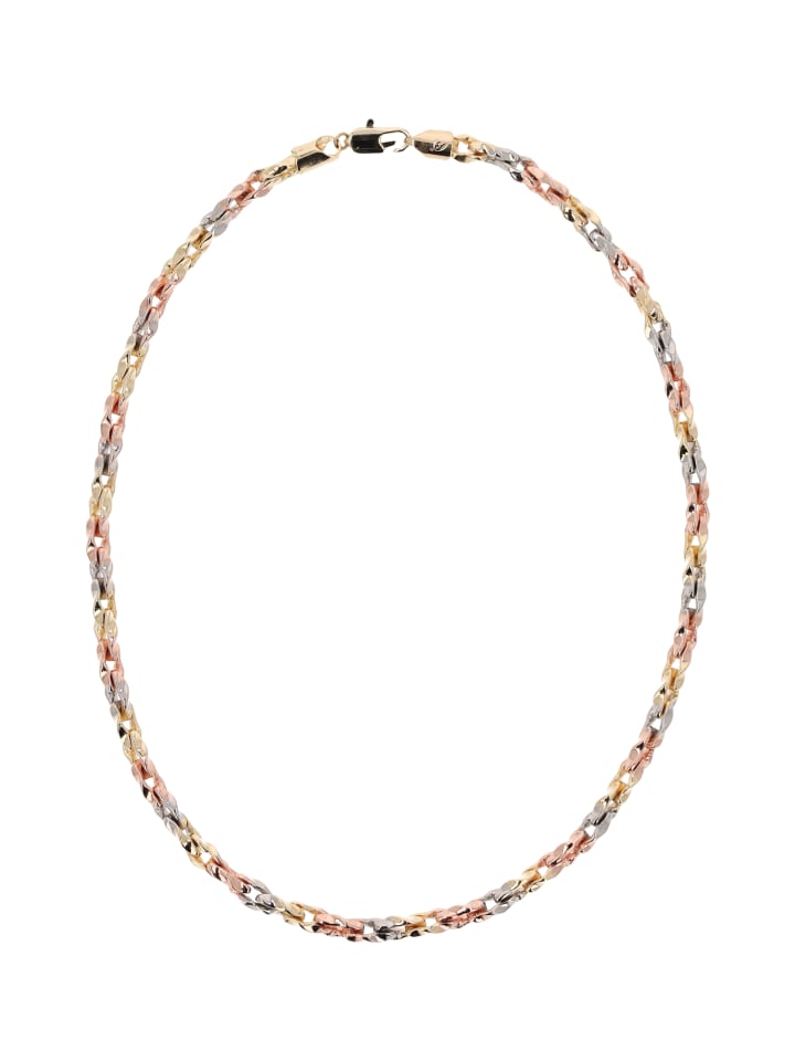 Women Chain Necklace in Gold Rose Silver