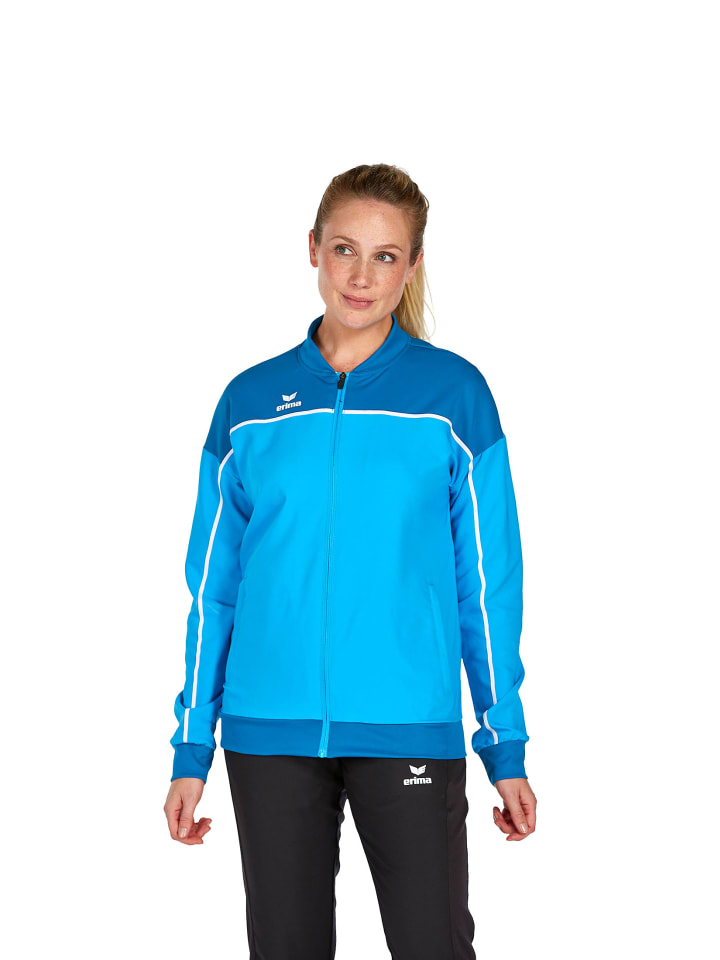 Damen Change By Erima Präsentationsjacke in curacao/mykonos/weiß
