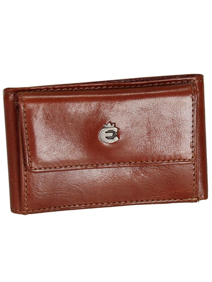 Toscana Damengeldbörse Leder 9,5 cm brown