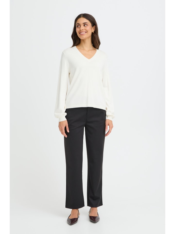 Strickpullover langarm FRMARY Regular fit in Whisper White