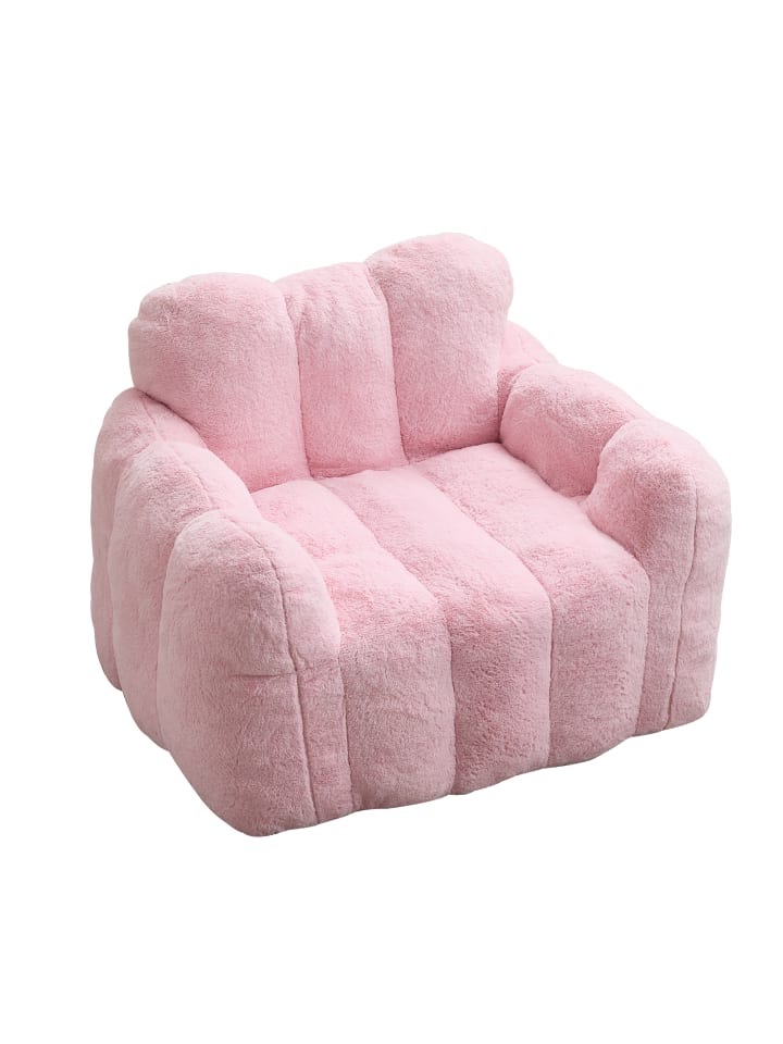 Sitzsack in Rosa ohne Montage für Erwachsene