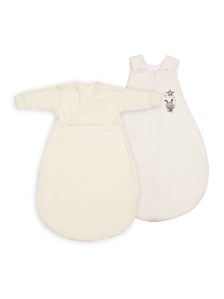 Schlafsack+Innensack in Beige