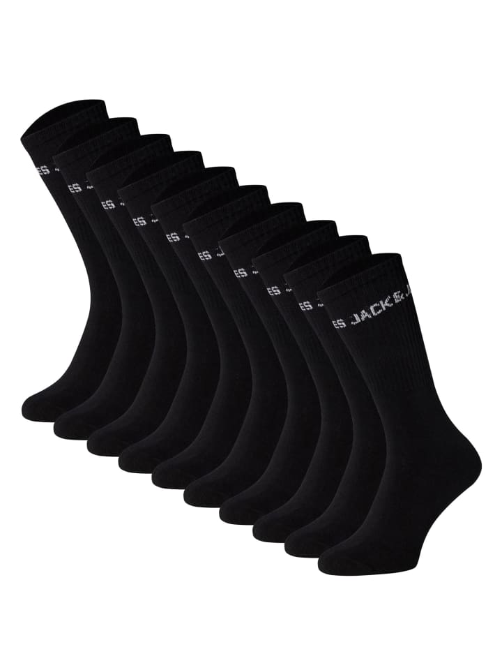 Socken 10er Pack in Schwarz