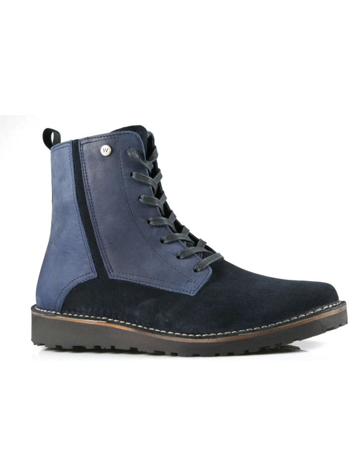 Schnürschuh in blau