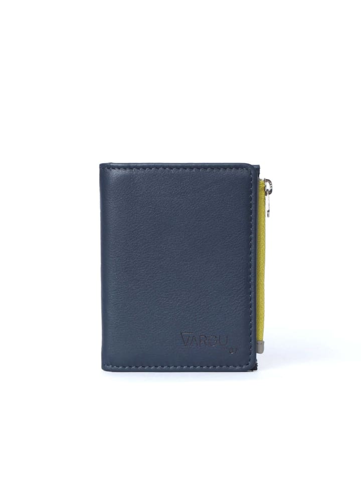 Echtleder Geldbörse SINE M-1 in navy - grey