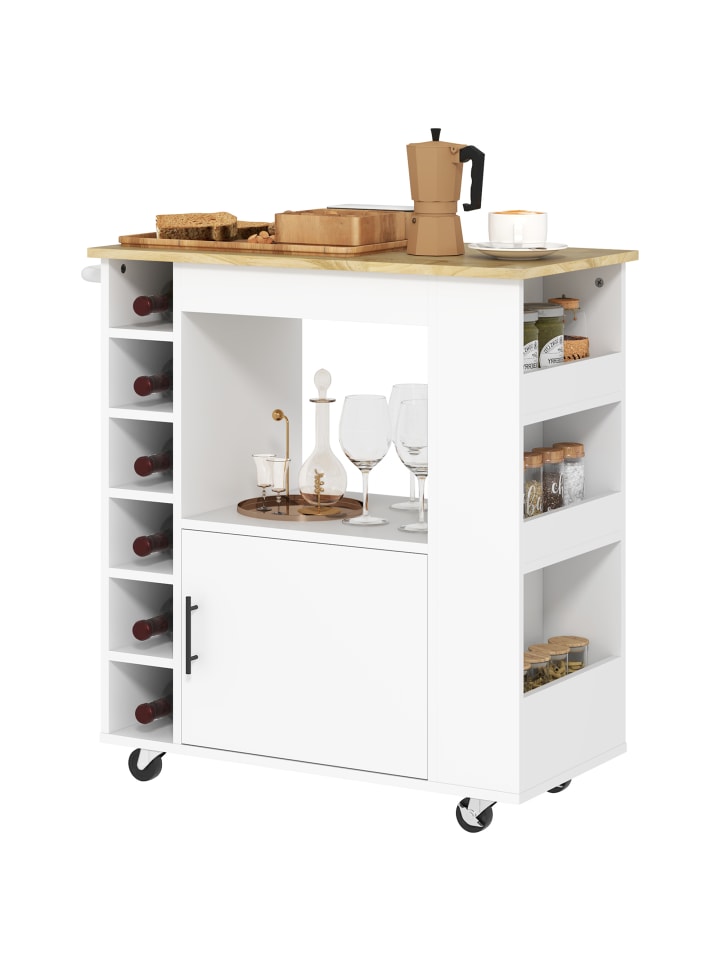 Küchenwagen in Eiche 83L x 40B x 83H cm